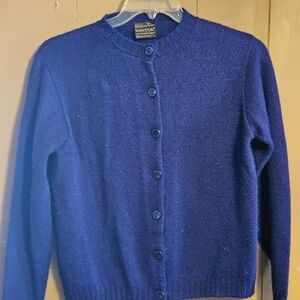 Sears Women's Navy Cardigan Sweater